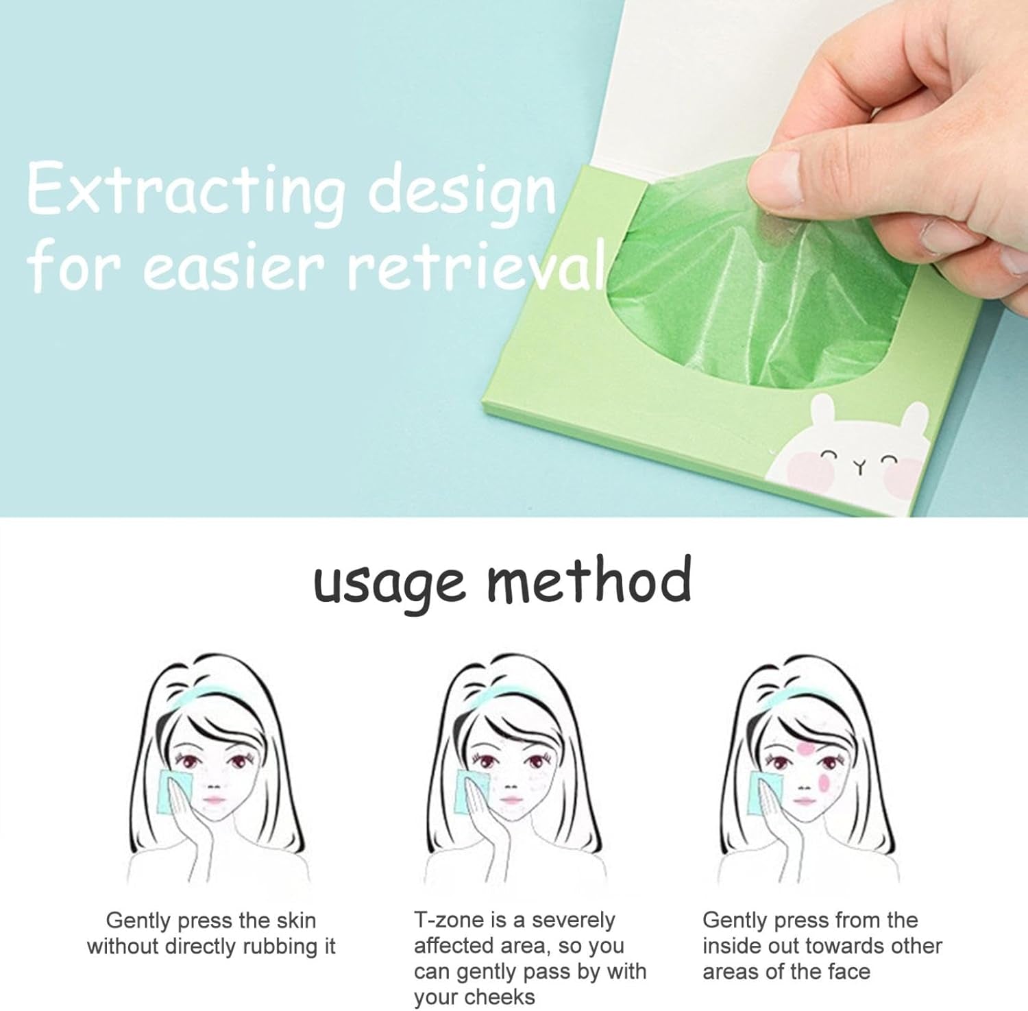 200 Sheets Oil Absorbing Sheets for Face,Oil Blotting Sheets for Face Soft Oil Unisex Blotting Papers,Makeup Blotting Paper Oil Blotting Sheets for Oily Care (Gardenia+Rose)